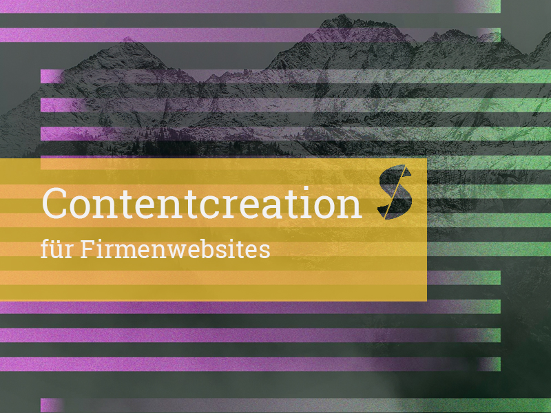 Contentcreation für Firmenwebsites